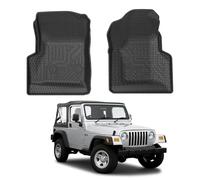 Mixsuper Custom Fit for Floor Mats 1997-2006 Jeep Wrangler TJ All Weather Floor Liners 1st Row Mat Liner Set