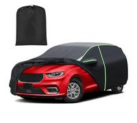 Mixsuper Liner Car Cover for Chrysler Pacifica 1999-2026, Waterproof Car Cover Accessories for Pacifica with Zipper Door, Windproof Straps, Reflective Strips, Anti-UV, All Weather