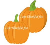 MixTeach 120Pcs Thanksgiving Table Place Card Pumpkin Paper Table Decor Fall Thankful for Fill in Gratitude Cards Pumpkin Paper Cutout for Autumn Fall Thanksgiving Events Harvest Dinner Party Supplies