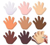 MixTeach 200 Pcs Hand Cutouts Assorted Color Paper Hand Shape Cut-Outs Blank Handprint Creative Paper Cutouts for Kids DIY Craft Art Project Home School Classroom Decorations Bulletin Board Decor