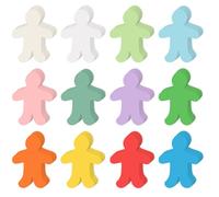 MixTeach 360 Pcs People Cutouts Paper Bulletin Board Decorations Colorful Person Cutouts Assorted Color Person Accent for Classroom Home School Decor Kids DIY Craft Project Supplies