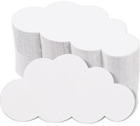 MixTeach 720 Pcs Small Cloud Cutouts Paper Cloud Shapes Cut Outs 2 Inch Cloud Die Cut Classroom Decoration for Bulletin Board School Home Craft Projects Birthday Party Wall Decor, White