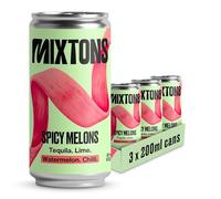 Mixtons Spicy Melons Cocktail Cans Pack (3 x 200ml Cans) | Made in the UK 8% ABV | A Spicy Twist on a Margarita | Bar-Quality & Ready-to-Drink | Cocktails Ready to Drink
