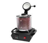 Mixtric 1KG/2KG/3KG Electric Gold Melting Furnace, 2100F Digital Metal Smelting Machine with Mesh Guard, Silver, Gold, Copper, Aluminum Refining Casting Furnace,Red,1kg