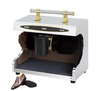 Mixtric Automatic Shoe Polisher Buffer, Low Noise Electric Shoe Cleaner for Commercial Use, Stainless Steel Dust Removal Kit for Home, Hotel and Bank,silver
