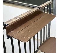 Mixtric Balcony Bar Table for Railings, Adjustable Deck Table for Patio, Garden -Aluminum Folding Hanging Table,80 * 27cm /31.4 * 10.6in