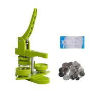 Mixtric Button Maker Machine 58mm, Installation Free DIY Pin Badge Maker, Badge Maker Press Machine Kit with Free Button Parts Circle Cutter Wrench Gadget,Green 58mm