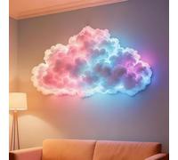 Mixtric DIY Cloud LED Light, 3D Thundercloud Atmosphere Multicolour Night Lights, USB Powered Wall Hanging Cotton Clouds Lamp, for Ceiling, Bedroom, Gaming Room Decor,LED200CM