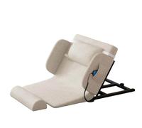 Mixtric Electric Lifting Backrest for Bed, 2-80° Adjustable Power Lifting Backrest, Remote Control Lift Back Rest Bed Sitting Auxiliary Rising with Pillow, for Elderly Pregnant Women,White,Short B