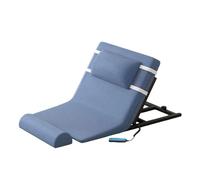 Mixtric Electric Lifting Backrest for Bed, 2-80° Adjustable Power Lifting Backrest, Remote Control Lift Back Rest Bed Sitting Auxiliary Rising with Pillow, for Elderly Pregnant Women,Blue,Short A