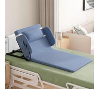 Mixtric Electric Lifting Backrest for Bed, 2-80° Adjustable Power Lifting Backrest with Remote Control, Assist Elderly to Get Out of Bed Easily, with Armrest & Footrest,Blue,90/With Armrests