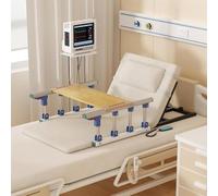 Mixtric Electric Lifting Bed Backrest with Foldable Armrests, 2-80° Adjustable Power Sit-Up Support with Side Rails, 300 lbs Capacity- Back Support,Beige,C/90CM