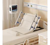 Mixtric Electric Lifting Bed Backrest with Foldable Armrests, 2-80° Adjustable Power Sit-Up Support with Side Rails, 300 lbs Capacity- Back Support,Beige,A/90CM