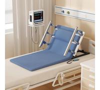 Mixtric Electric Lifting Bed Backrest with Foldable Armrests, 2-80° Adjustable Power Sit-Up Support with Side Rails, 300 lbs Capacity- Back Support,Blue,B/90CM