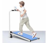 Mixtric Foldable Kids Treadmill, Self-Propelled Indoor Exercise Machine for Kid with Workout Display, Compact Workout Equipment for Home Play Gym Fitness,Blue