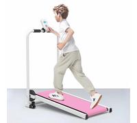 Mixtric Foldable Kids Treadmill, Self-Propelled Indoor Exercise Machine for Kid with Workout Display, Compact Workout Equipment for Home Play Gym Fitness,Pink