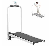 Mixtric Foldable Kids Treadmill, Self-Propelled Indoor Workout Machine with LED Display, Compact Toddler Exercise Equipment for Home Gym Play, Fits Ages 3-15,Black