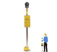 Mixtric Human Body Static Eliminator, Discharger Eliminator, Human Electrostatic Releaser, Touching Ball Human Electrostatic Releaser with Sound Light Alarm,Height 1m