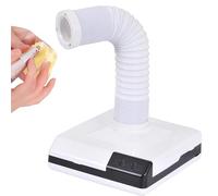 Mixtric Mini Smoke Absorber with LED Light, Grinding Dust Suction Machine Vacuum Cleaner Portable Fume Extractor for Nail Dust Collection, Soldering, Grinding,White