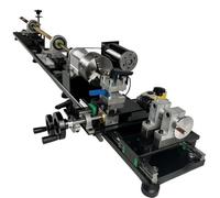 Mixtric Single Chuck Pool Cue Lathe with Track Trimmer, Bronze Drum Straightener, Lathe Bits and Lever Tool, for Professional Snooker and Billiard Cue Maintenance in Clubs,A