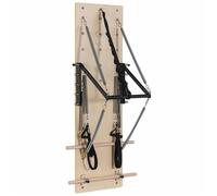 Mixtric Wall Mounted Pilates Reformer Machine, Maple Wood Pilates Springboard with Resistance Springs, Yoga Fitness Equipment for Flexibility & Balance, Home Gym & Studio