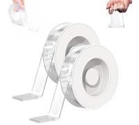 Mixturean Nano Tape, 2025 New Double Sided Tape Heavy Duty, Extra Large Clear Double Sided tape, Multipurpose Removable Wall Tapes, for Poster Picture Hanging Strip Rug Wall (2m-B)