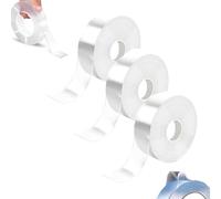 Mixturean Nano Tape, Extra Large Double Sided Tape, Clear & Tough Nano Tape, Multipurpose Mounting Tape, Traceless Waterproof Residue-Free Removal for Wall Deco (3pcs)