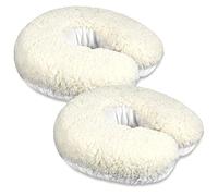 Mixweer 2 Pcs 14.6 x 13 in Face Cradle Covers for Massage Table Fleece Face Cover Headrest Massage Face Cradle Cover Warm Massage Table Headrest Cover Massage Table Fleece Pad for Massage Table Pillow