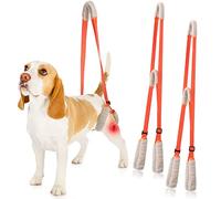 Mixweer 2 Pcs Dog Support Harness for Back Legs Dog Rear Lifting Sling Aid with Handle and Shoulder Strap Hind Leg Support for Pet Mobility Helps Puppy with Poor Stability Joint Injuries(Orange)