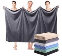 Mixweer 6 Pcs Oversized Bath Towels, 40 x 80 Inch Giant Microfiber Jumbo Bath Sheets Ultra Soft Bathroom Microfiber Quick Dry Absorbent Shower Towels for Spa Camping Beach (Multicolor)