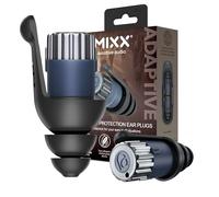Mixx Adaptive Earplugs - Customisable Noise Reduction for Concerts, Travel, Work & Sleep - 3 Noise Modes (18dB, 28dB, Open) - Reusable, Washable, Medical-Grade Silicone