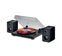 Mixx Analog System 5 Hi-Fi Vinyl Record Player with 50W RMS BT Speakers (mains powered) | Built-In Bluetooth Turntable | RCA, Optical & Bluetooth Connectivity | AT3600L Cartridge | Black/White