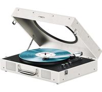 MIXX Revival 65 Stereo Vinyl Record Player - Retro Portable Turntable with Built-In Speakers (cream)