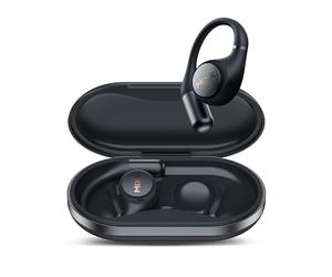 Mixx Streambuds AirFlow Open Ear Headphones, Water Resistant, Bluetooth Sports Earphones, 8 hours playtime,True Wireless Sports Earphones Black