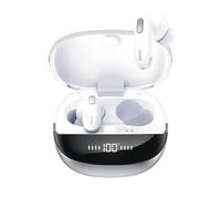 Mixx StreamBuds Charge 2 Mini True Wireless Earbuds, Bluetooth Wireless Earphones, 36 Hours Playtime, Digital Display, Wireless Charging, Hands-Free Calling - White