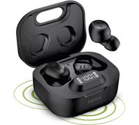 MIXX StreamBuds Dots True Wireless Earbuds Black - Bluetooth 5.1 In-Ear Headphones, Wireless Charging Case, 3 EQ Modes, Up to 28 Hours Playtime, New