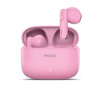 Mixx StreamBuds Switch A7 Silicone-Free True Wireless Earbuds - Bluetooth 5.4 In-Ear Headphones with USB-C Charging Case, 18H Playtime, Quick Charge, Touch Controls, Voice Assistant, (Pink)
