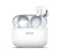 Mixx StreamBuds Switch D7 True Wireless Earbuds - Bluetooth 5.4, 18-Hour Playtime, Quick Charge, Comfort-Fit Silicone Earbuds, Touch Controls, Voice Assistant Compatible (White)