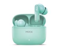 Mixx StreamBuds Switch S7 True Wireless Bluetooth Earbuds - Soft Silicone Cushions (S/M/L), 18H Playtime, USB-C Charging Case, Quick Charge, Touch Controls, Hands-Free Calling (GREEN)