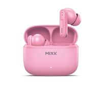Mixx StreamBuds Switch S7 True Wireless Bluetooth Earbuds - Soft Silicone Cushions (S/M/L), 18H Playtime, USB-C Charging Case, Quick Charge, Touch Controls, Hands-Free Calling (PINK)