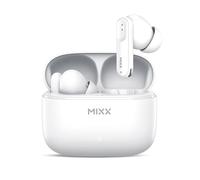 Mixx StreamBuds Switch S7 True Wireless Bluetooth Earbuds - Soft Silicone Cushions (S/M/L), 18H Playtime, USB-C Charging Case, Quick Charge, Touch Controls, Hands-Free Calling (WHITE)