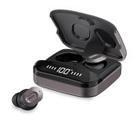 Mixx StreamBuds Ultra Dots True Wireless Earbuds, Bluetooth Wireless Earphones, 24-Hour Battery, Zinc Alloy Case, Customizable Sound App, Black