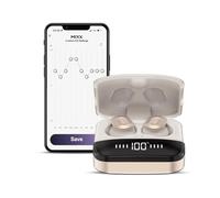 Mixx StreamBuds Ultra Dots True Wireless Earbuds, Bluetooth Wireless Earphones, 24-Hour Battery, Zinc Alloy Case, Customizable Sound App, Rose Gold