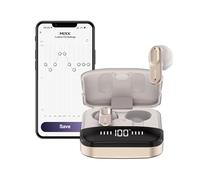 Mixx StreamBuds Ultra Hybrid True Wireless Earbuds, Bluetooth Wireless Earphones, 24-Hour Battery, Zinc Alloy Case, Customizable Sound with Mixx App, Rose Gold (Champagne)