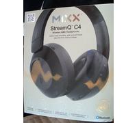 Mixx StreamQ C4 Over-Ear ANC Wireless Headphones, Bluetooth Wireless Earphones, 40-Hour Battery, Transparent Mode, Black