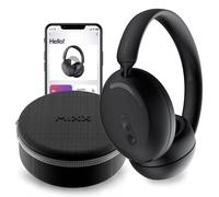 Mixx StreamQ D2 Wireless Over-Ear Headphones - 40-Hour Battery Life, Quick Charge, Hands-Free Calling, Foldable Design, Plush Ear Cushions, Voice Assistant Compatible, Control App, 3.5mm Cable In