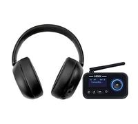 Mixx StreamQ - Wireless Headphones for TV listening with Transmitter, Clear dialogue, 3D Surround Sound, Voice Mode, 40-Hour Battery, Volume Boost, Bluetooth, RX and TX for seamless connectivity