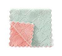 MiXXAR 10 Pcs Dish Cloth For Kitchen Washing Up Microfibre Gray/pink/green Ultra Absorbent Soft Kichen Cloth Towels For Washing Dish Rags Fast Drying Cleaning Towels