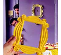 MiXXAR TV Series Friends Handmade Monica Door Frame Wood Yellow Photo Frames Collectible Home Decor Collection Cosplay Gift Picture Frames