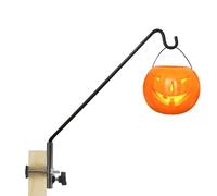 MIXXIDEA Heavy Duty Metal Plant Hook, 360° Rotatable & Length Adjustable, Supports Bird Feeders, Planters, Wind Chimes & More, Max 40 lbs, Fits Rails Up to 2.5 Inch Thick